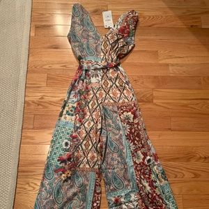 Silk Long Pant Romper!!